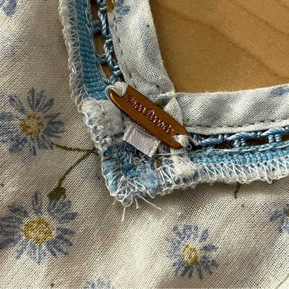 Free People Never a Dull Moment Peasant  Top Size XS - Picture 8 of 8